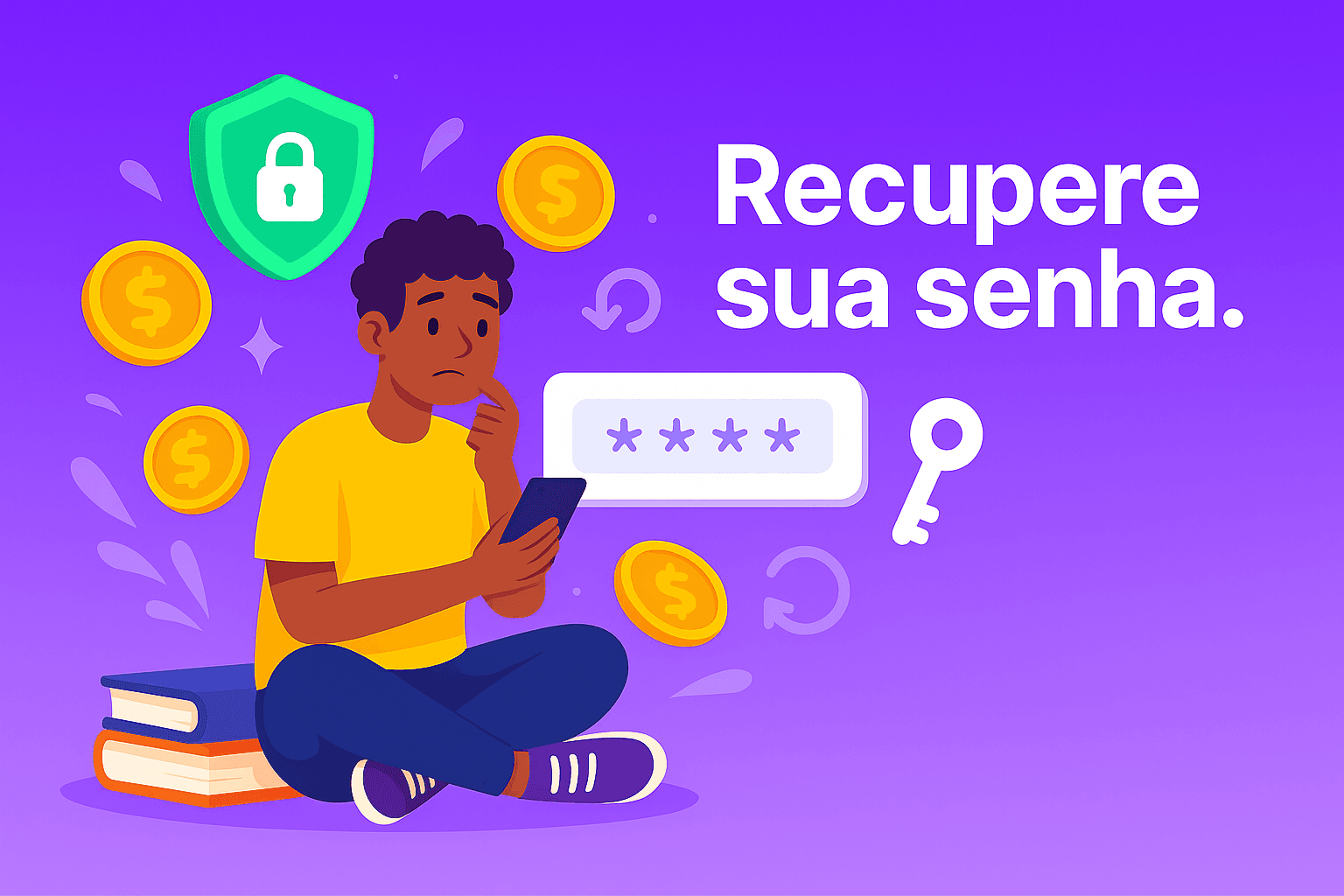 Recupere o acesso e continue estudando